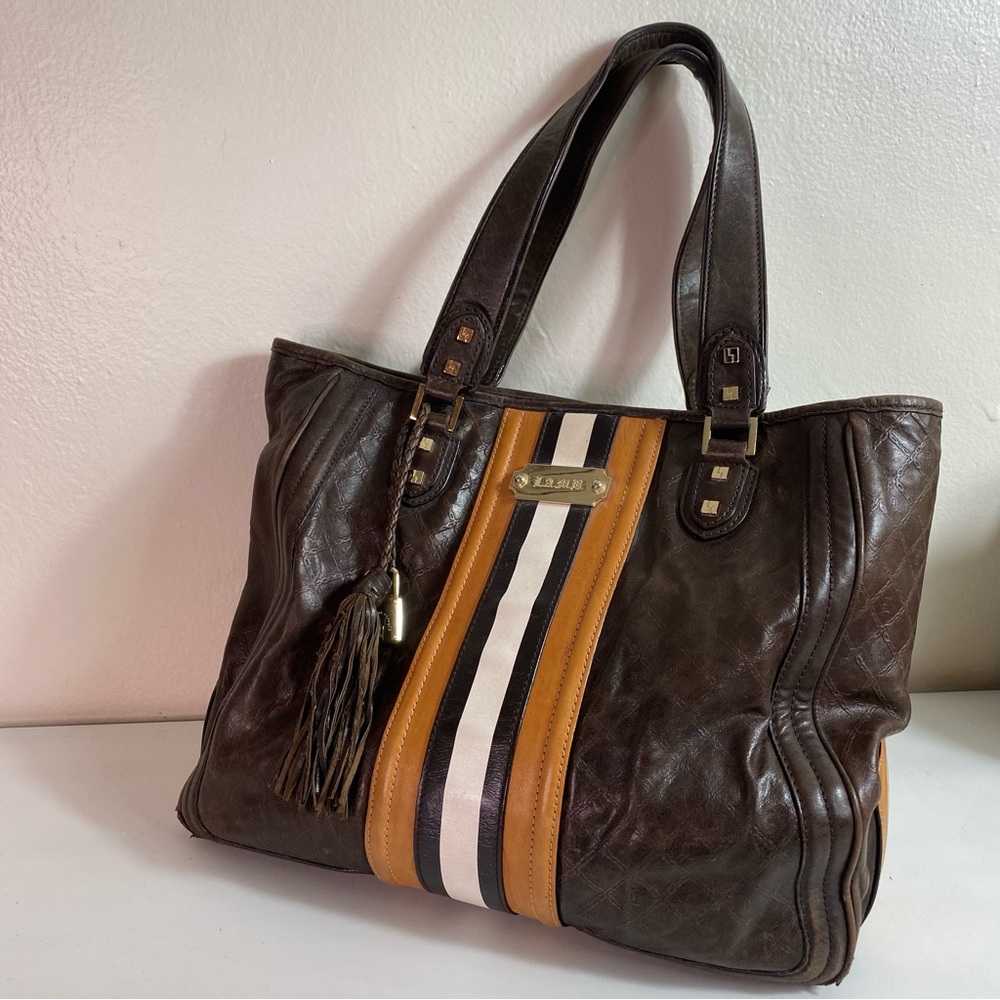 Lamb Fadeout Leather Stripe Purse - Picture 11 of 15